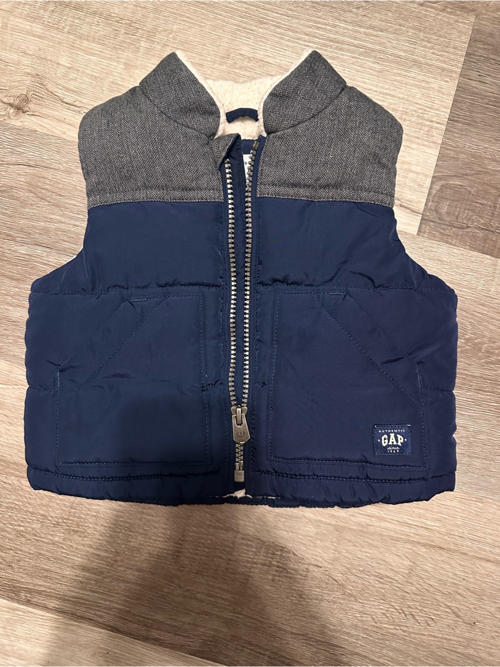 Baby GAP Navy Puffer Vest